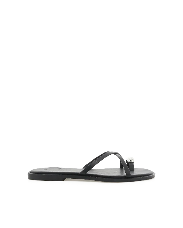 Women's Flat Slide Sandals with a Memory Foam Insole in White for All - Day Comfort Waterproof Women's Rubber Beach Sandals with Arch Support in Blue for Water ActivitiesNYA - BLACK Women's Flat Slide Sandals with a Memory Foam Insole in White for All - Day Comfort Waterproof Women's Rubber Beach Sandals with Arch Support in Blue for Water ActivitiesNYA - BLACK